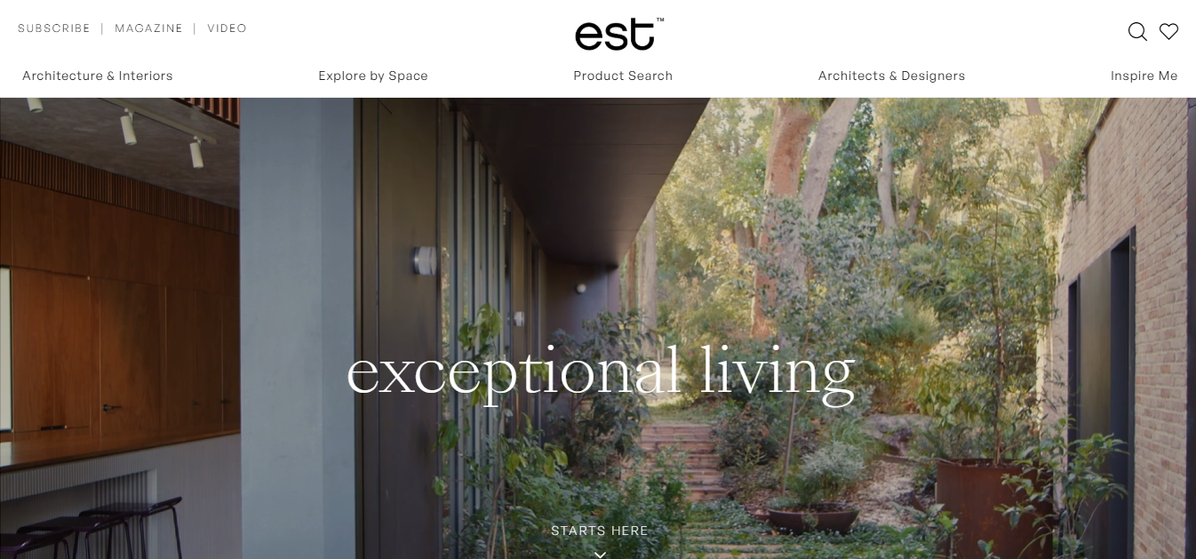 Editorial Design Platform – est living