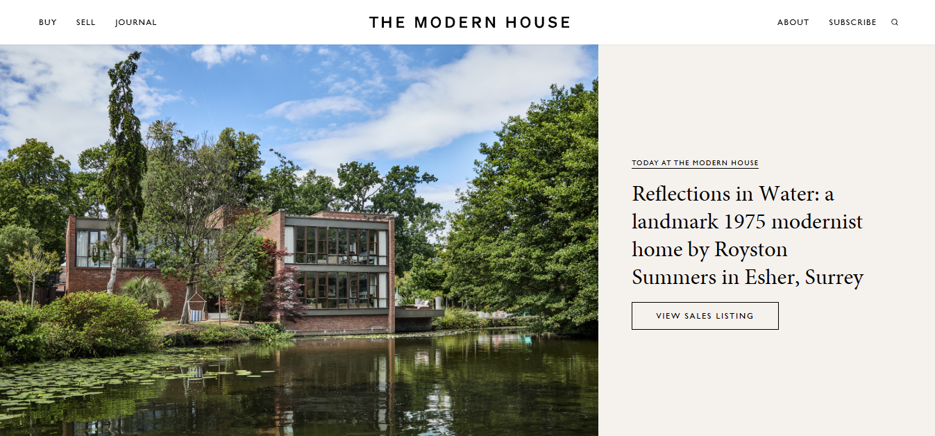 Real Estate Website – The Modern House